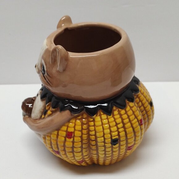 Harvest Critter Squirrel Mug - Johanna Parker - Squirrel Holding Acorn Ceramic M - Picture 4 of 5